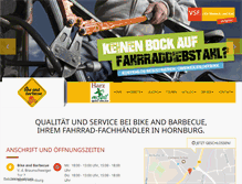 Tablet Screenshot of bike-and-bbq.de